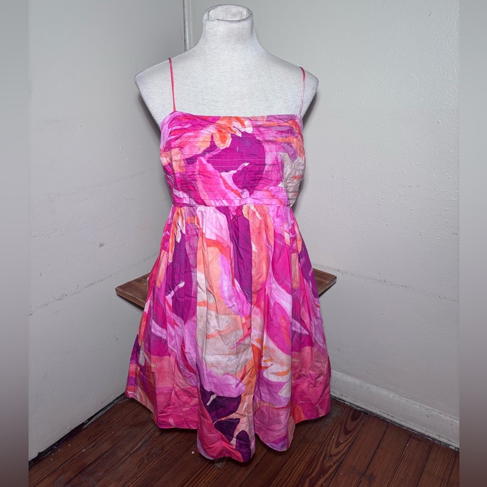 H&M Sleeveless Watercolor Dress